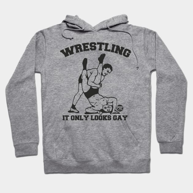 wrestling Hoodie by toddgoldmanart